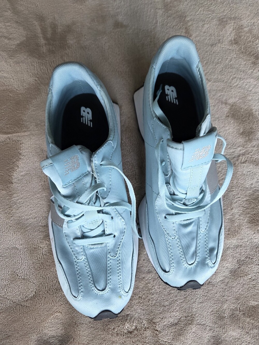 New Balance 327 Big Kid 'Storm Blue Silver Youth Size 6.5 Womens 8